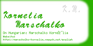 kornelia marschalko business card